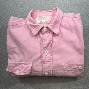 VINTAGE‎ Polo Ralph Lauren Shirt Men Large Pink Double Dual Pocket USA Made Ivy